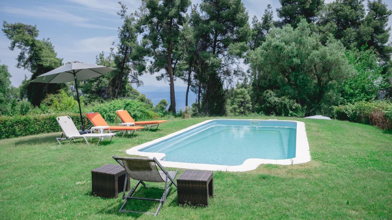 Stone Made Private Pool Villas Kriopigi Luaran gambar